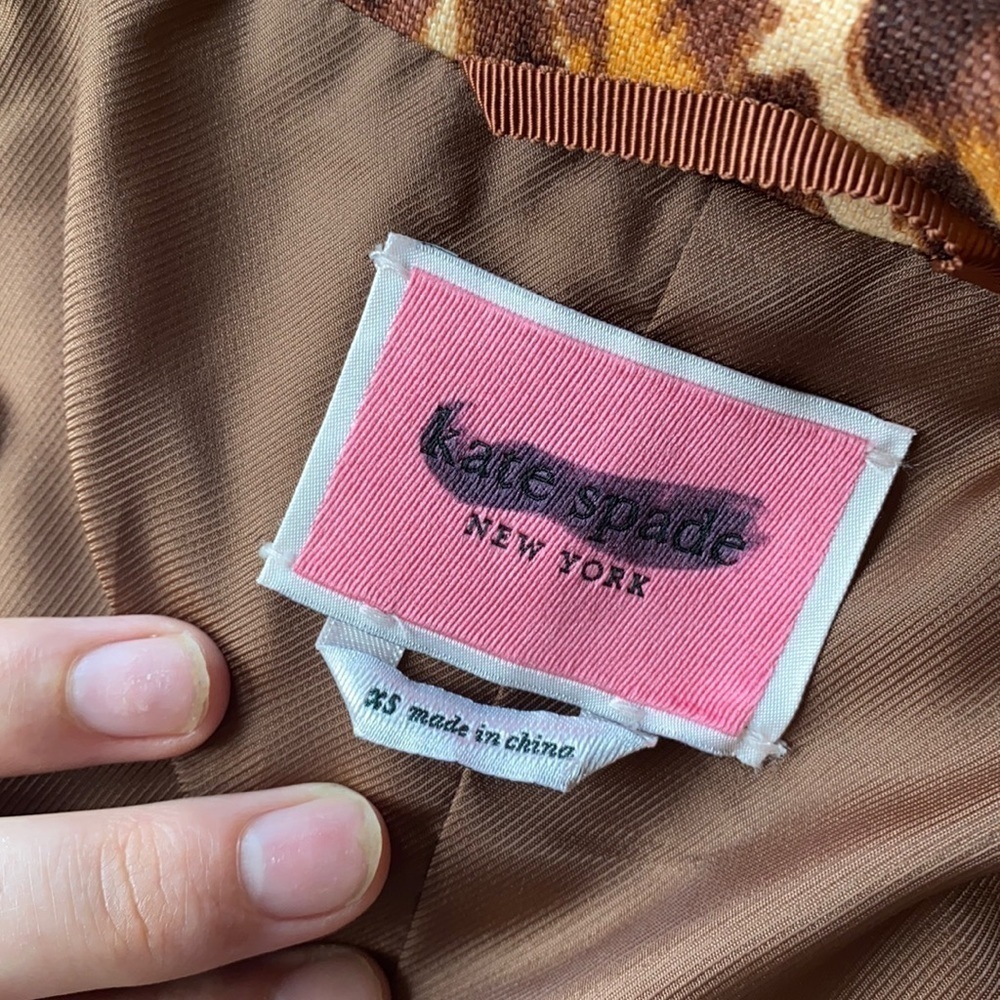 KATE SPADE panthera cheetah print coat View 5